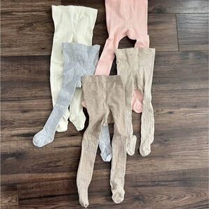 BNWoT - H&M Ribbed Tights 9-12 mo